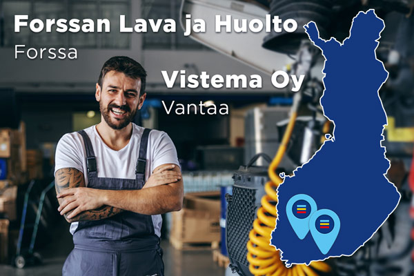 MECA Truckin korjaamoketju kasvaa kahdella uudella korjaamolla: Forssan Lava ja Huolto sekä Vistema Vantaa